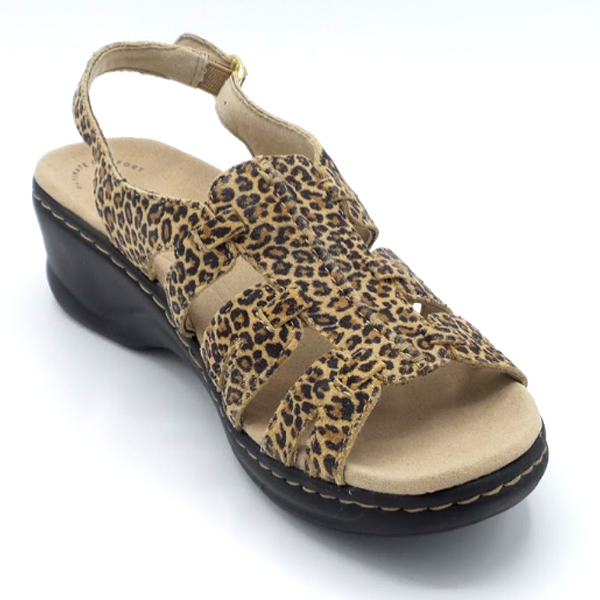 Clarks Collection Leather Sandals Lexi Marigold Cheetah | eBay