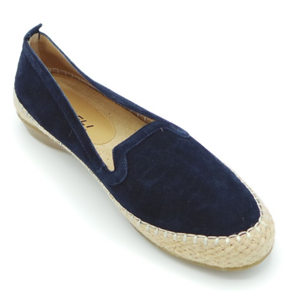 Vaneli Suede Slip On Espadrille Flats Navy Suede | eBay