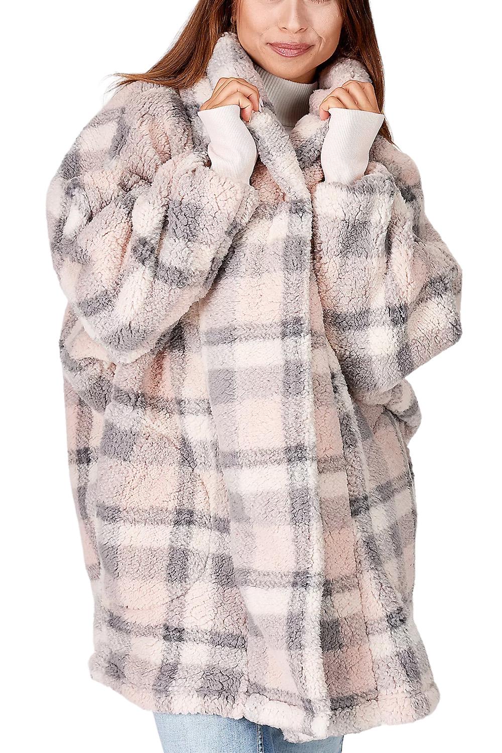 bumblebella sherpa shawl