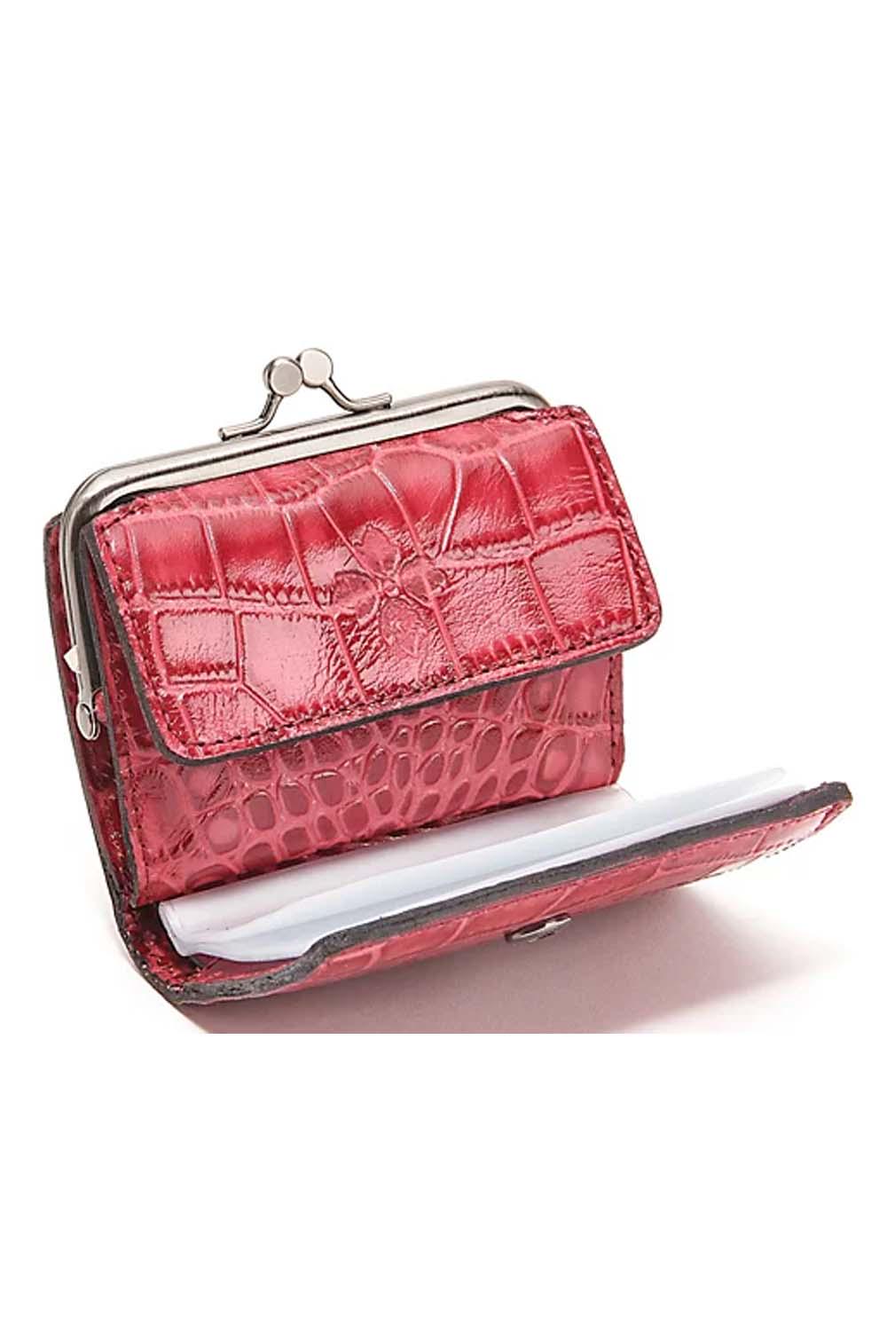 Patricia Nash Everly Quilted Nappa LeatherFramed Wallet ,Cinnamon