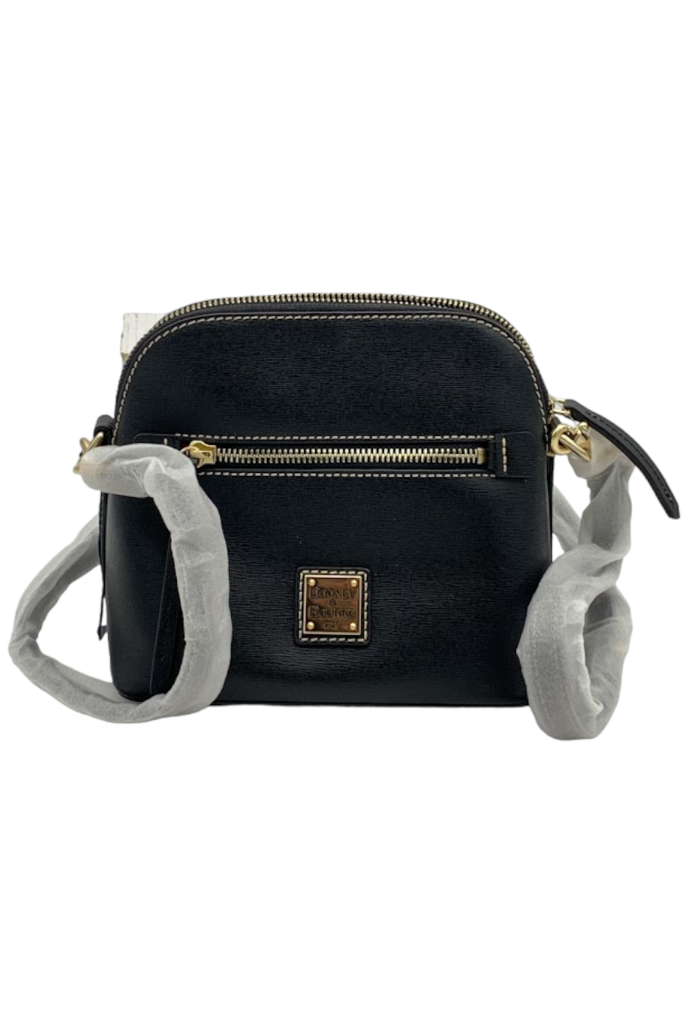 As Is Dooney & Bourke Saffiano Domed Crossbody 