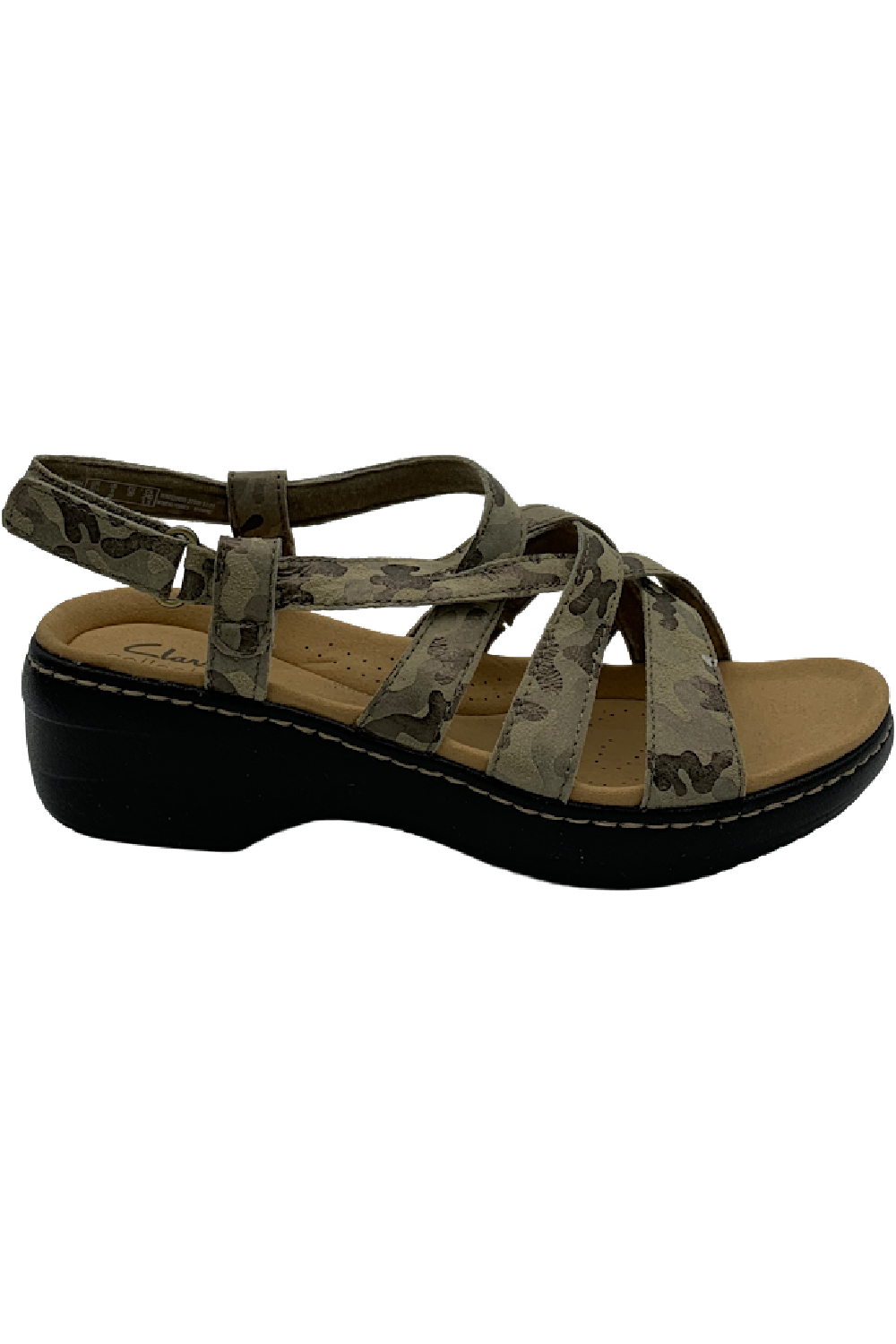 Clarks Collection Strappy Sandals Merliah Rose Olive Camo | Jender