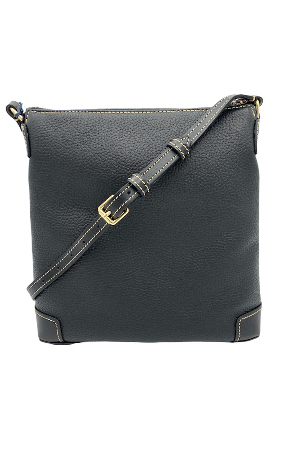 Dooney & Bourke Pebble Leather Crossbody Black/Black | Jender