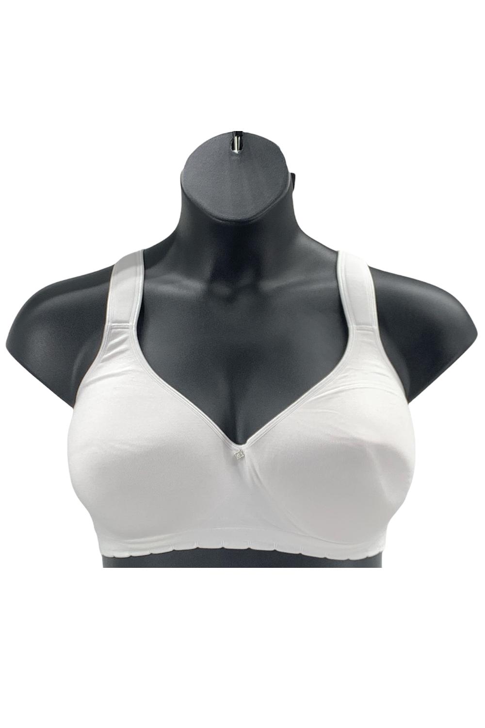 Breezies Lace Effects Full Coverage Seamless Wirefree Bra 