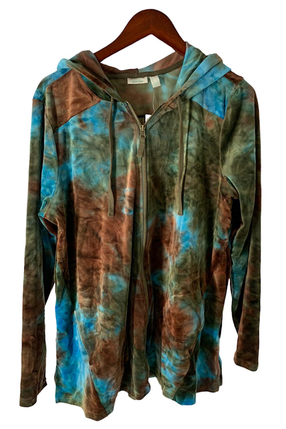 LOGO Lounge by Lori Goldstein Jacquard Pullover Hoodie 