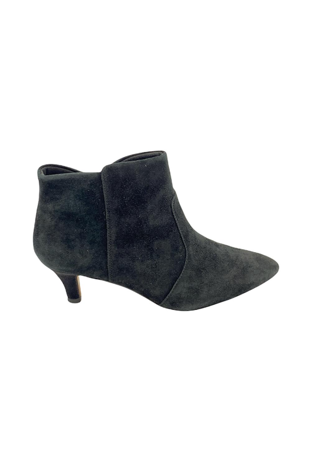 Clarks Collection Heeled Booties Linvale Judith Black Suede | Jender