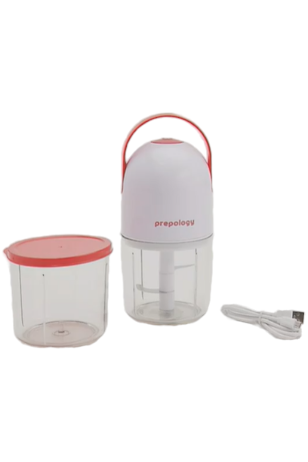 As Is Prepology Rechargeable Mini Chopper w/ Extra Cups