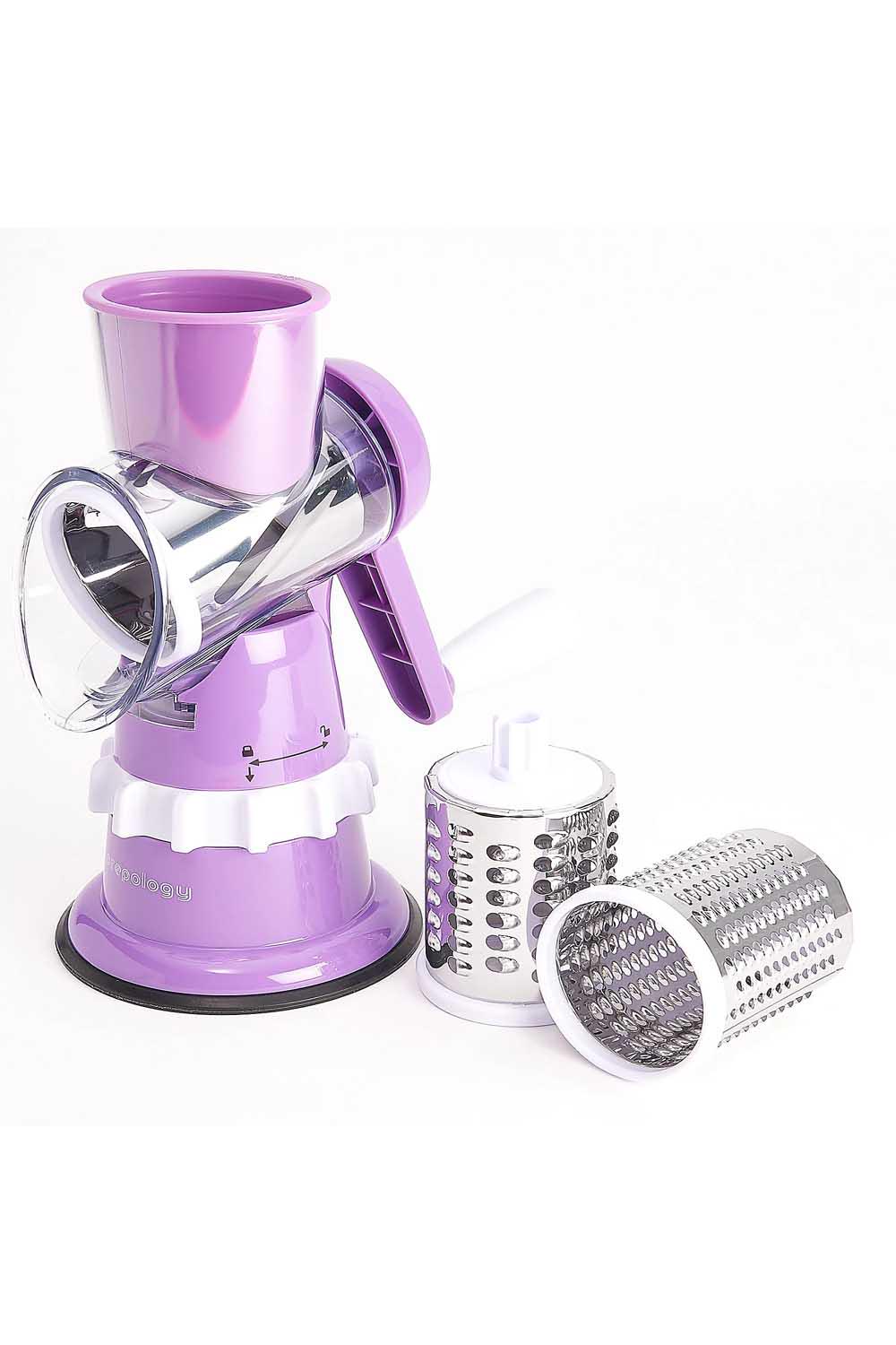 House2Home Countertop Suction Slicer and Grater with 3 Barrels on QVC 