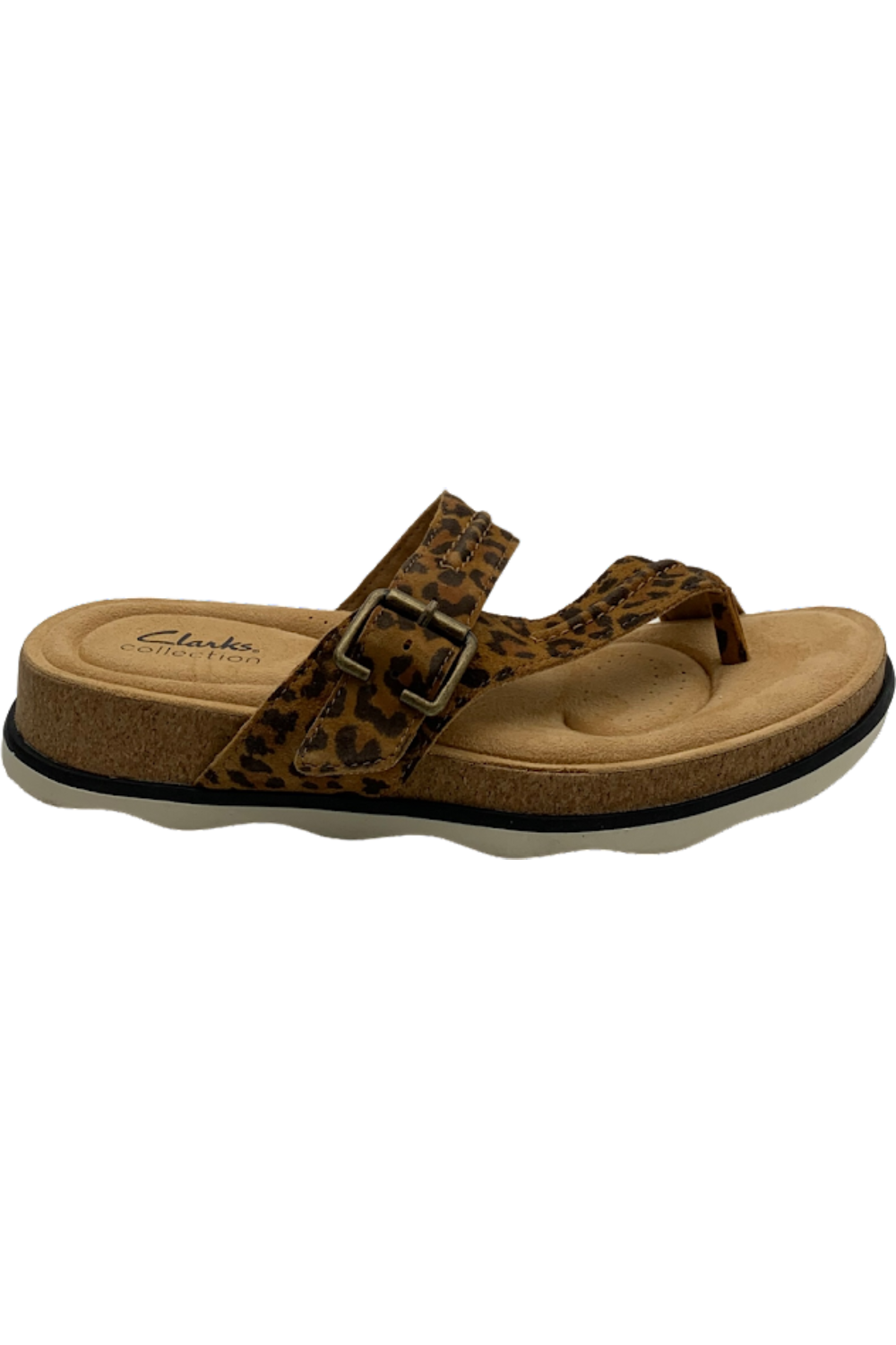 involveret Adept lytter Clarks Collection Buckle Toe-Post Sandals Brynn Madi Leopard Print | Jender