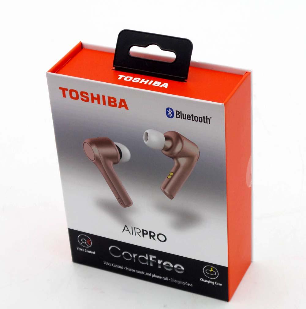 toshiba wireless earbuds rose gold