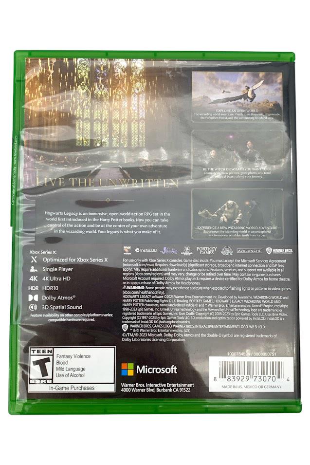 Hogwarts Legacy (Xbox Series X) BRAND NEW 883929730704