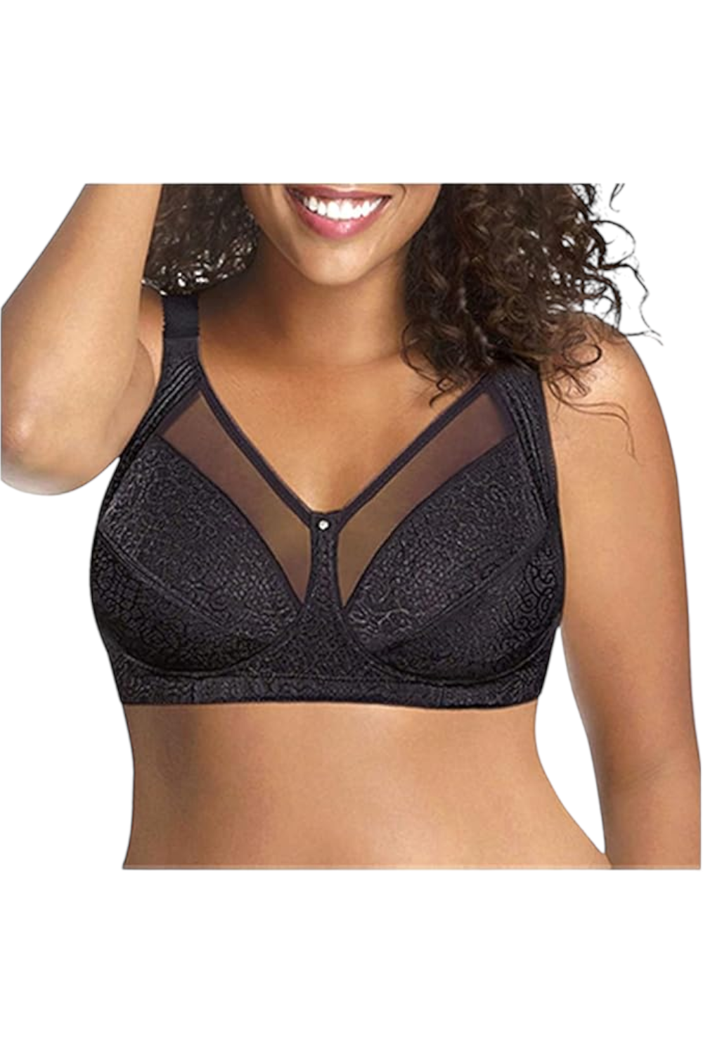 Hanes JUST MY SIZE Comfort Shaping Wire-Free Bra Black | Jender