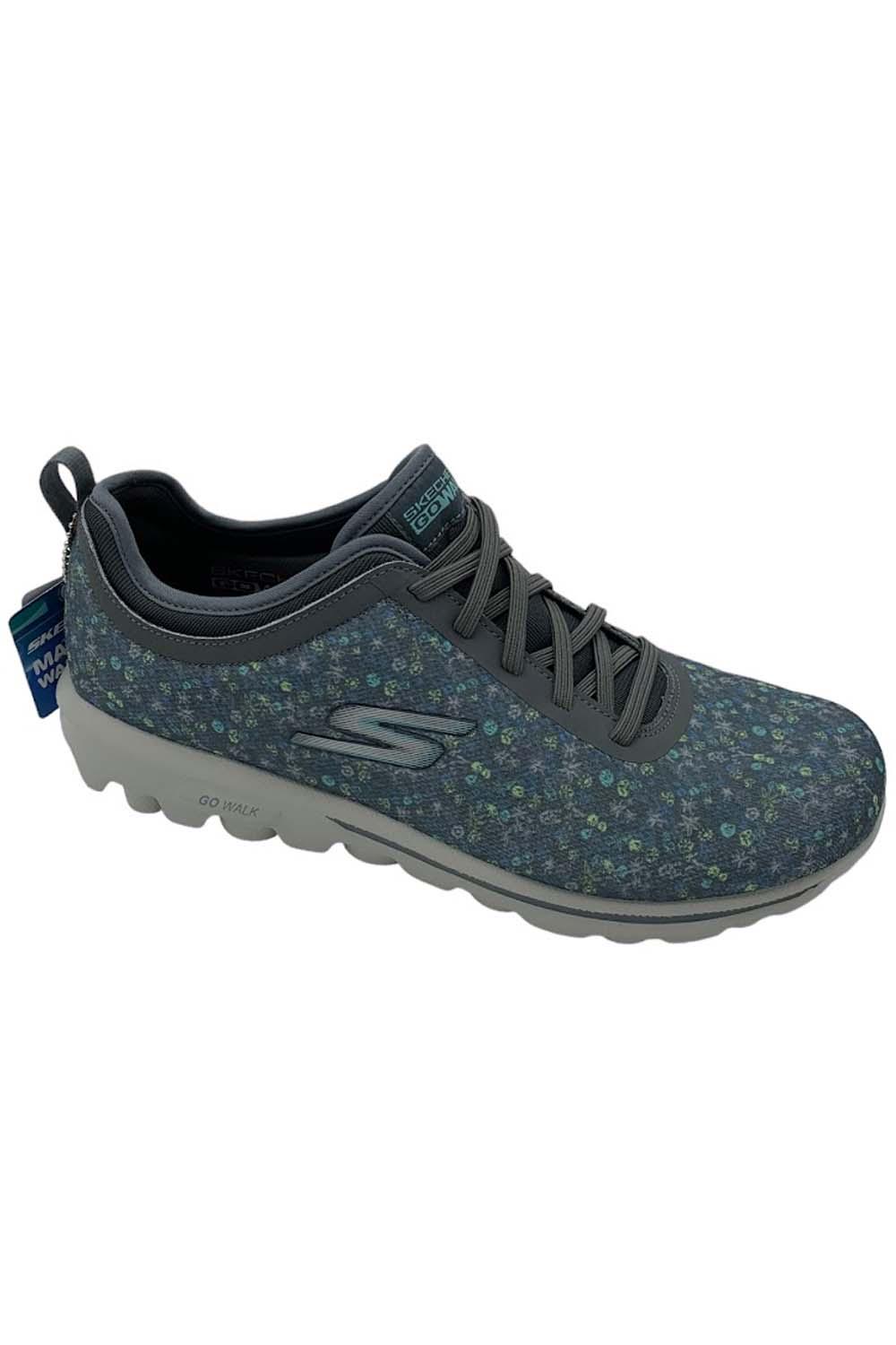 Skechers GOwalk Arch Fit Vegan Washable Bungee Sneakers - Crystal