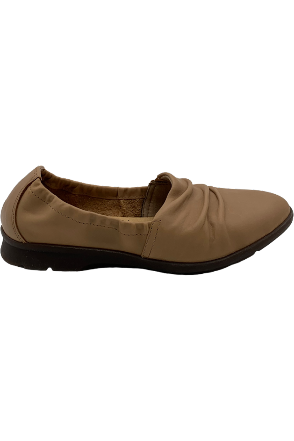 Clarks Collection Rouched Jenette Ruby Praline Leather | Jender