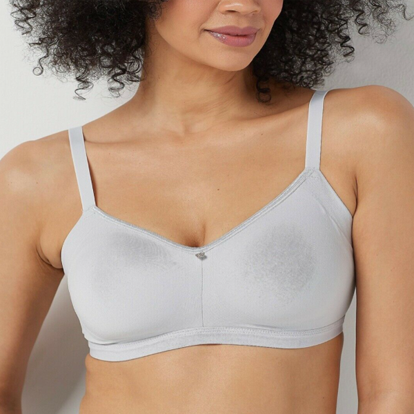 Breezies Seamless Comfort Side Smoothing Lounge Bra Sterling
