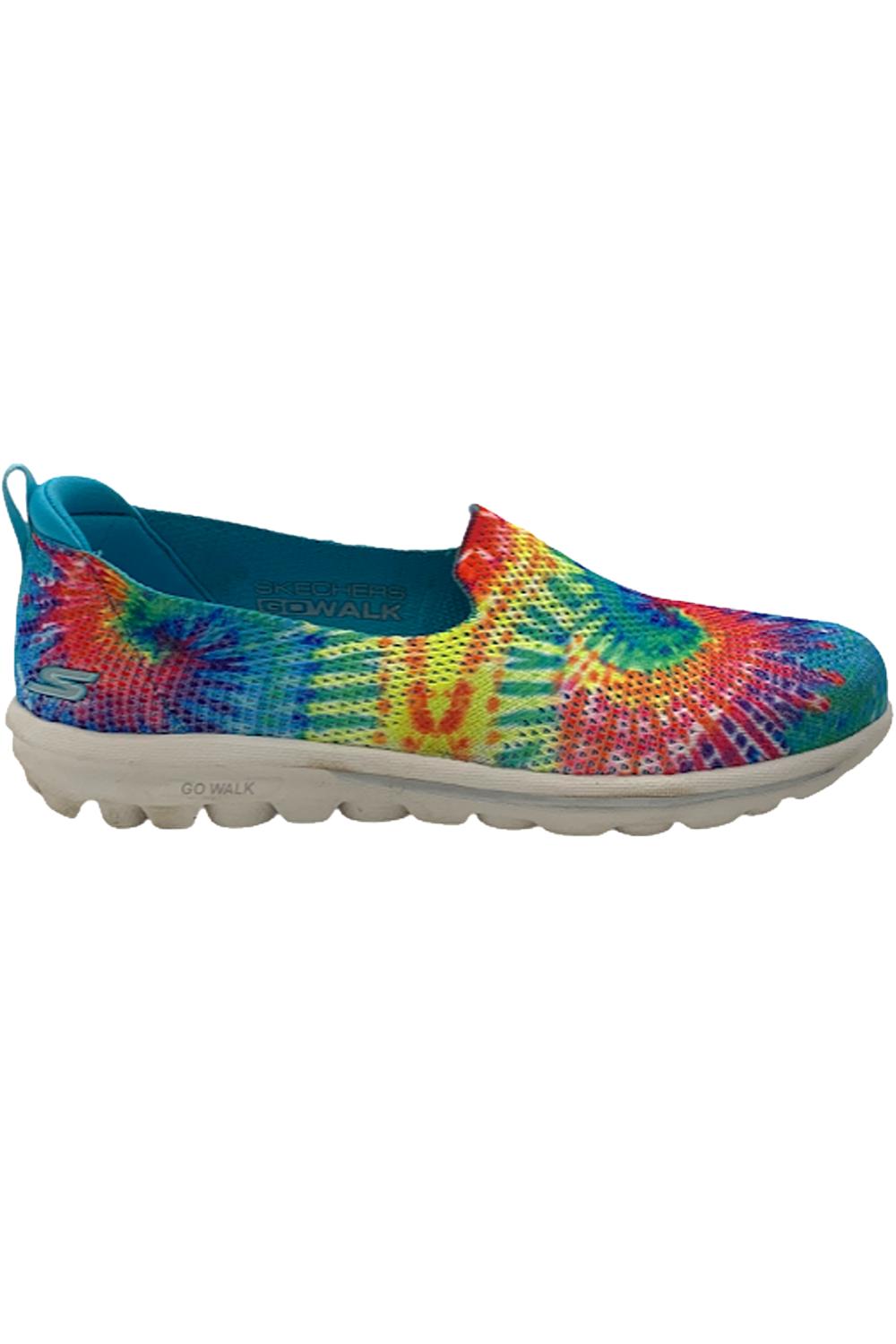 Beperken De andere dag handtekening Skechers GOwalk Classic Print Slip-Ons Ocean Blossom Multi Tie Dye | Jender