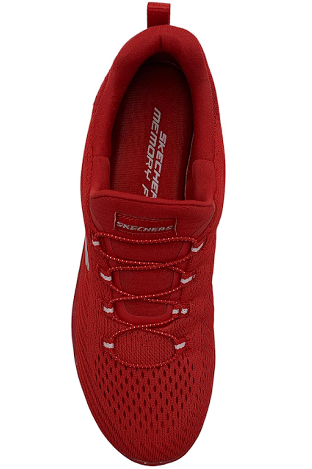 Skechers Bungee Slip On Sneaker Summits Fast Attraction Red | Jender