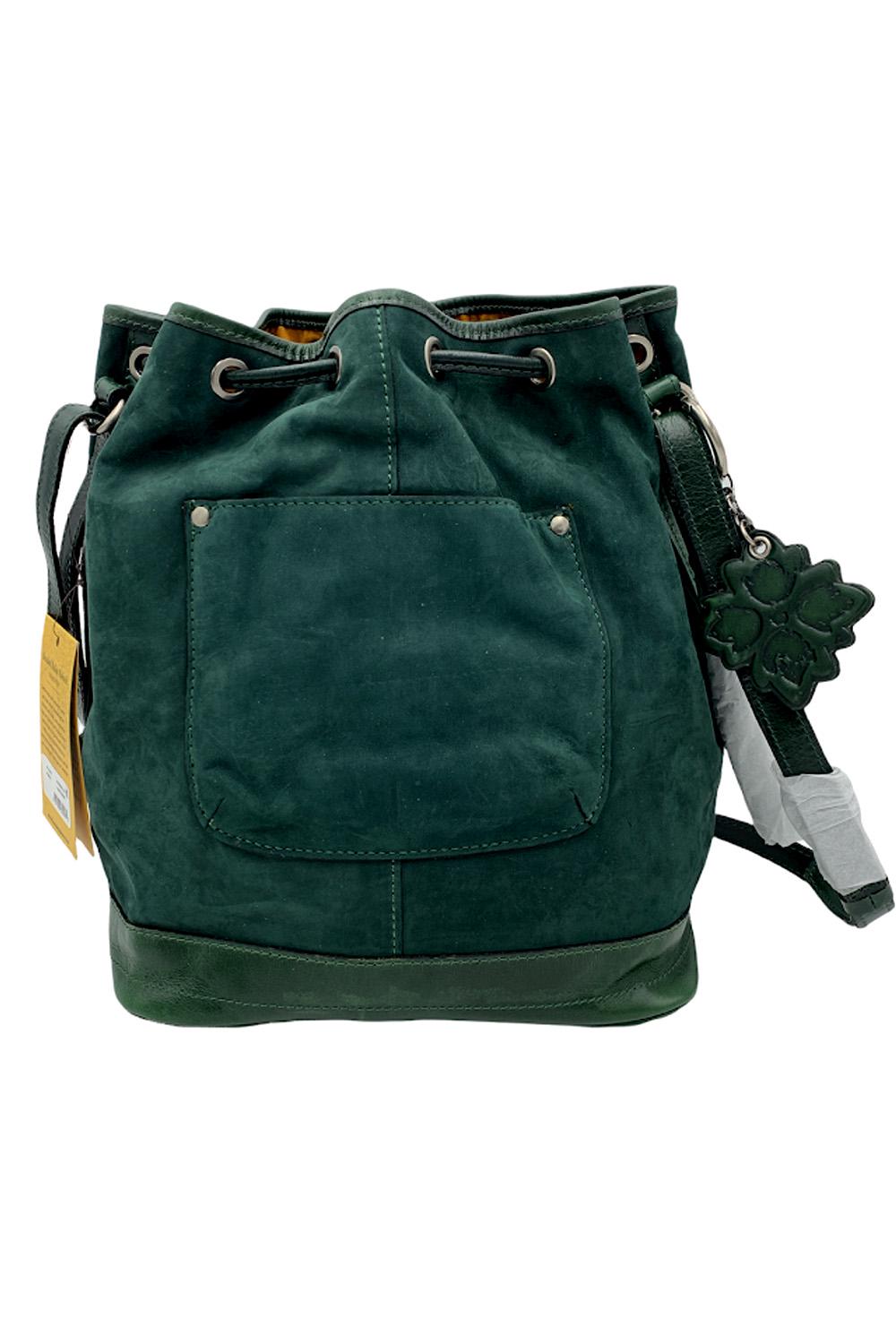 Melrose Drawstring Bucket Bag With Key Fob - Brushed Italian Nubuck Le –  Patricia Nash