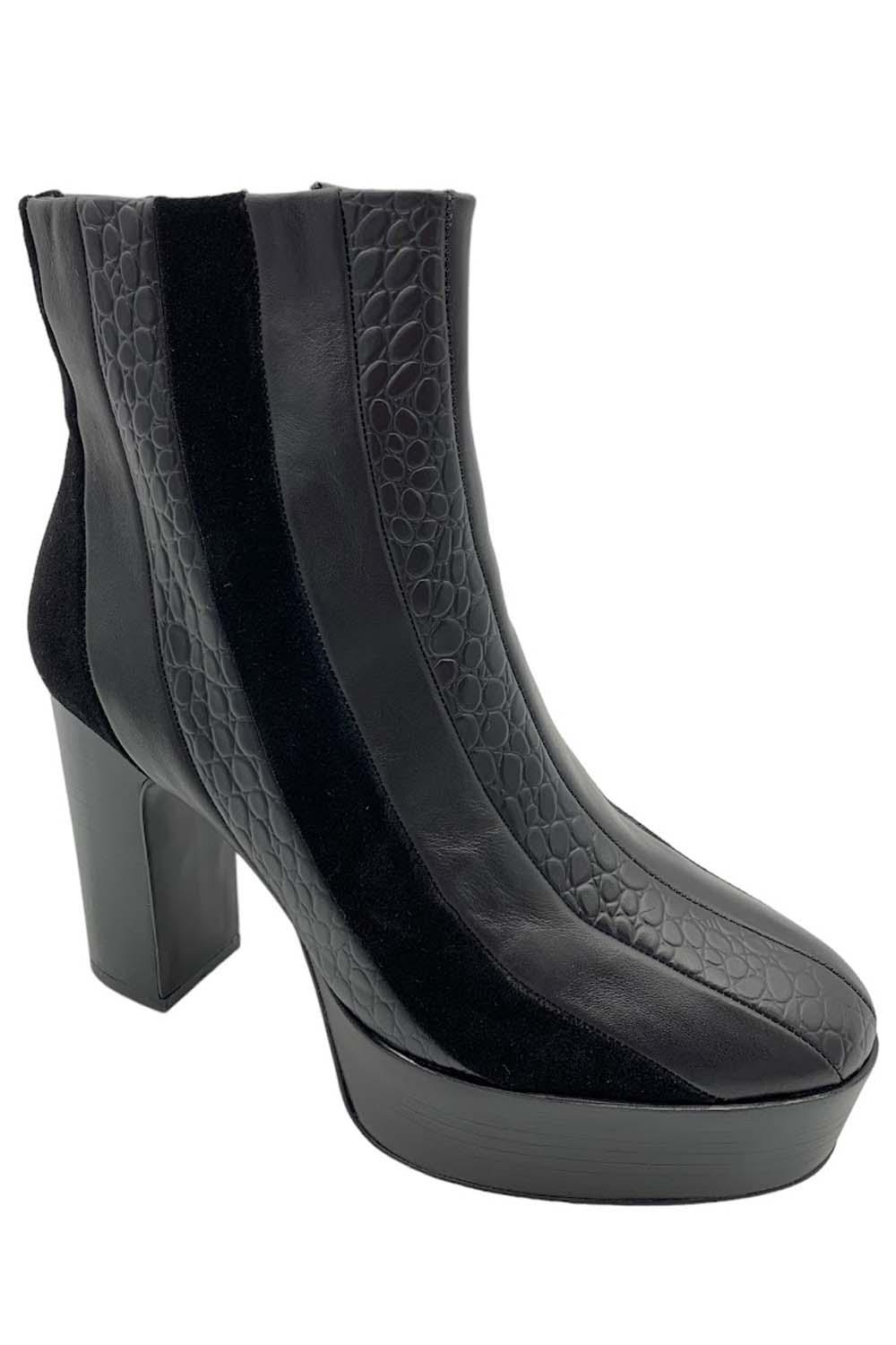 Cecelia New York Leather Wooden Platform Boots Carcie Black Jender cecelia-new-york-leather-wooden-platform-boots-carcie-black-jender