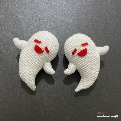 Genshin Impact Boo Tao Hu Tao Ghost Amigurumi Image - Twin without hat