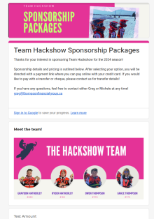 Sponsorship Template Form Template