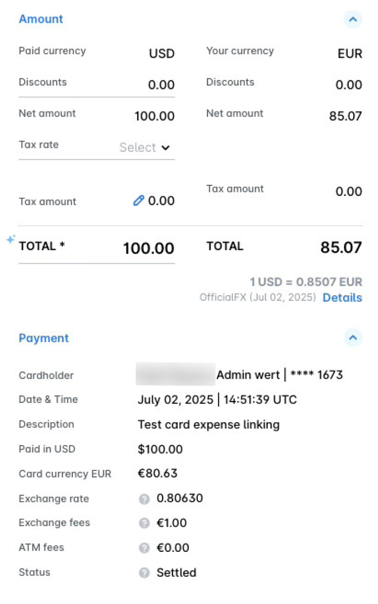 Understand Expense Amounts for Accountants - Payhawk Help Center