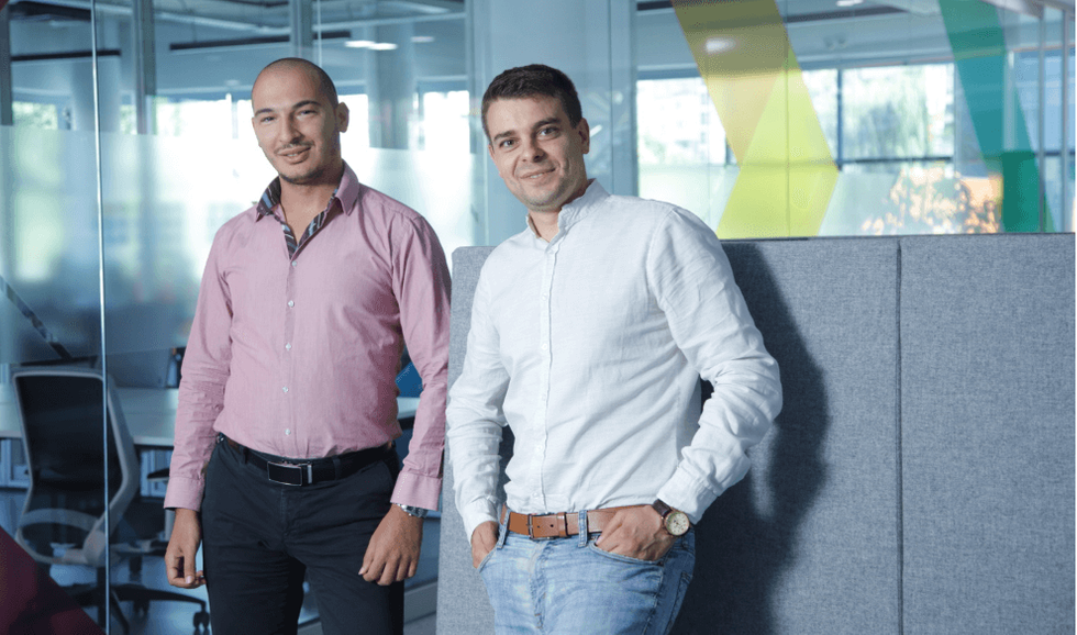 Payhawk spend management solution co-founders - Hristo and Boyko