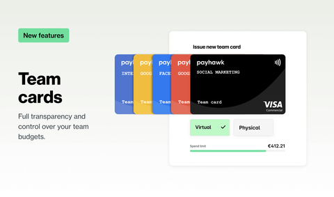 Introducing Payhawk Cororate Team Cards