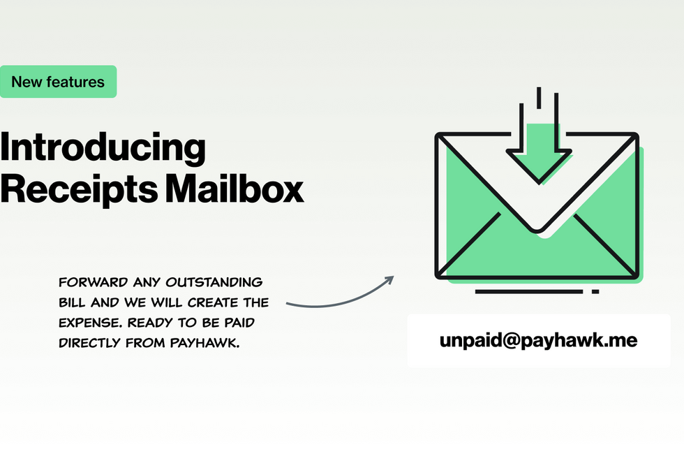 Expense management feature illustration - Mailbox Payhawk