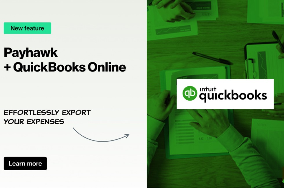 Payhawk's direct integration with QuickBooks online