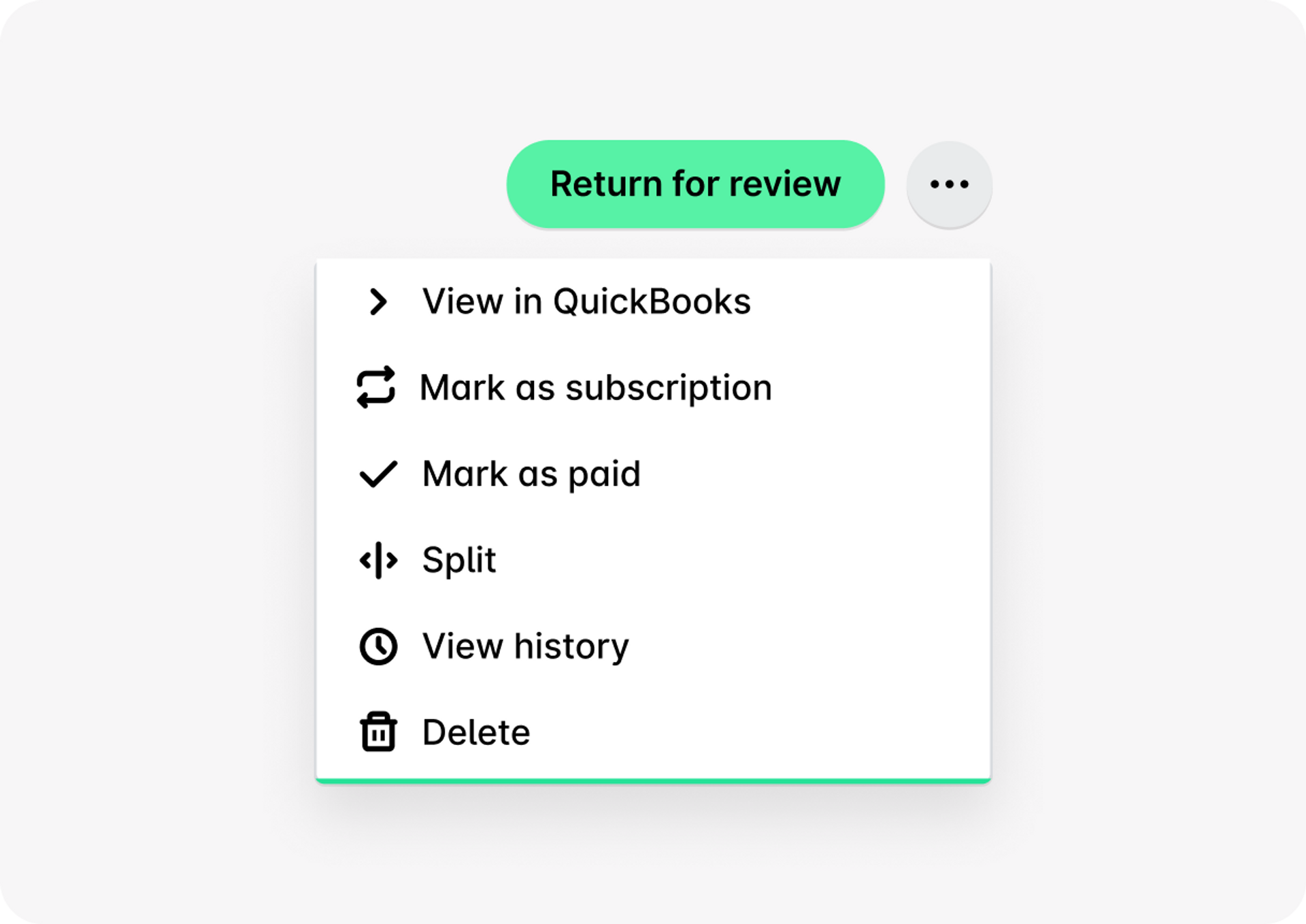 No more receipt chasing and manual errors