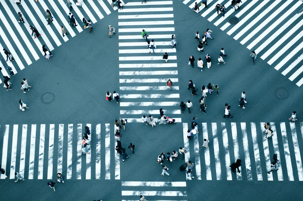 Business struggling to recession-proof their businesses walking on the streets of New York