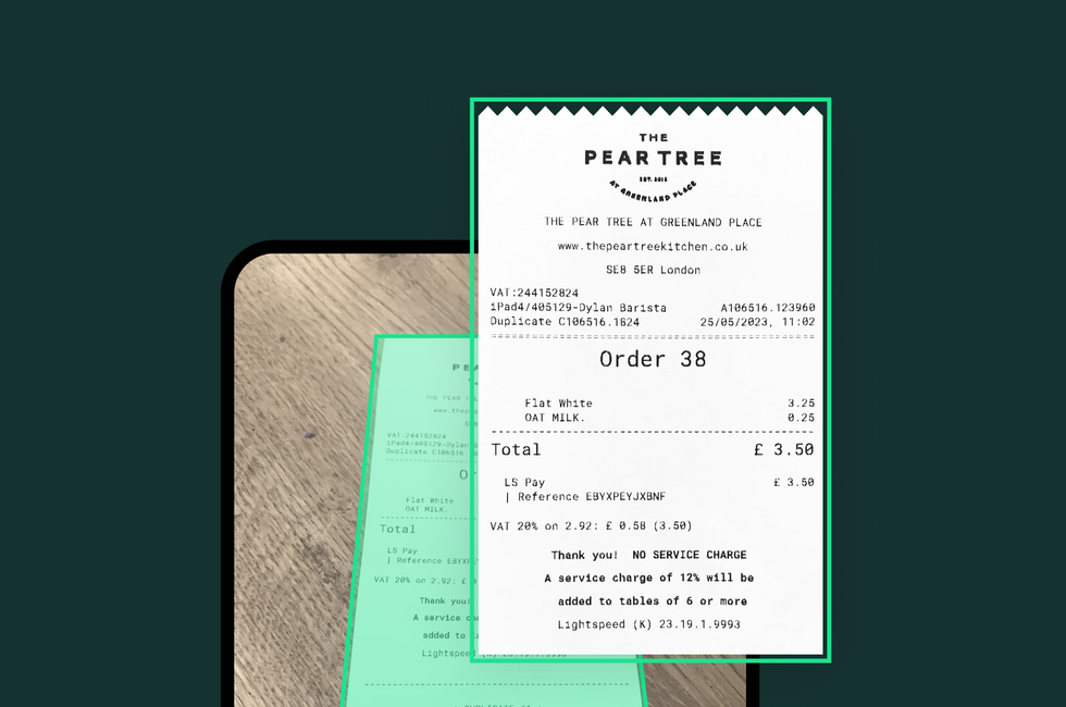 save time with AI-supported receipt and invoice capture