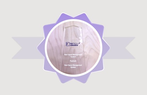 Награда за най-добра система за управление на разходите от Fintech Future Paytech Awards