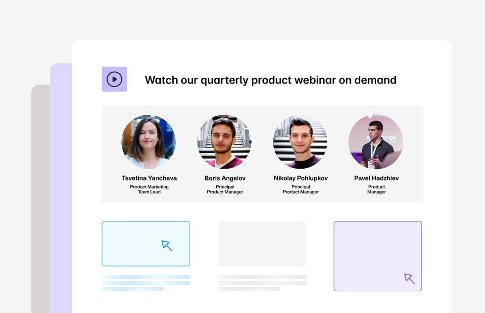 Watch our quarterly product webinar on demand