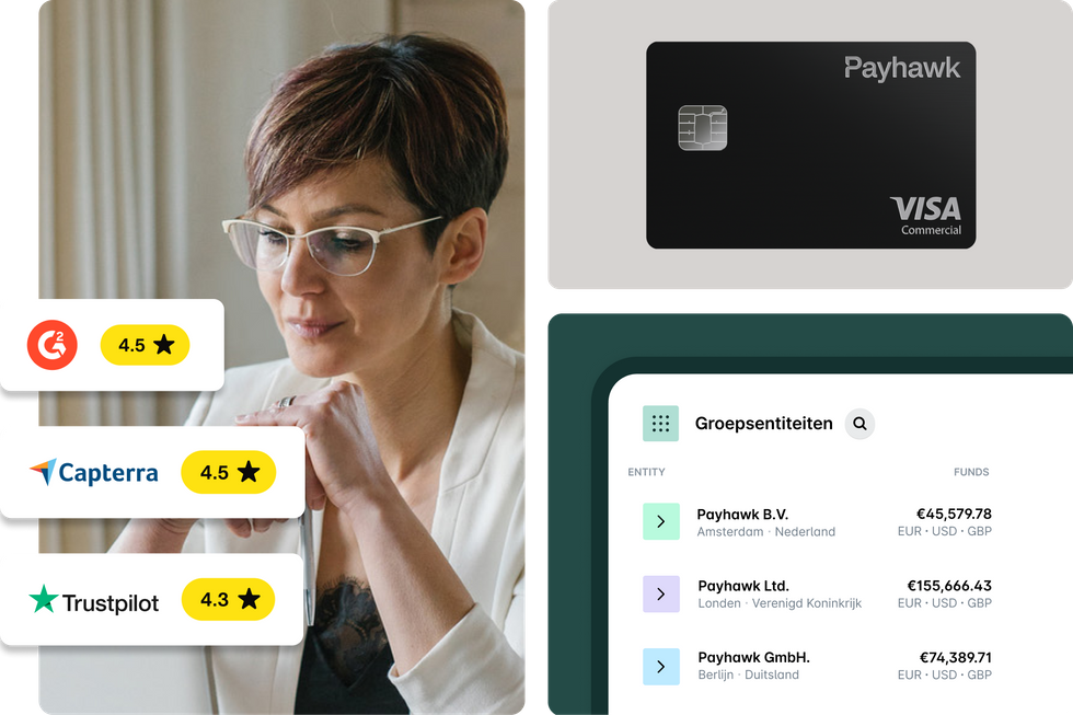 Dashboard van een SimpledCard-alternatief voor uitgavenbeheer