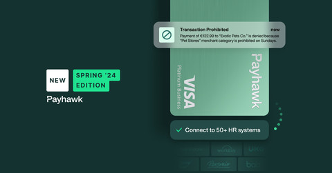 Payhawk Releases EEA Credit Cards & 15 Spend Management Features