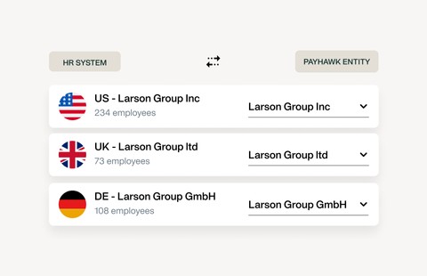 Connect your HR system across all your entities in minutes