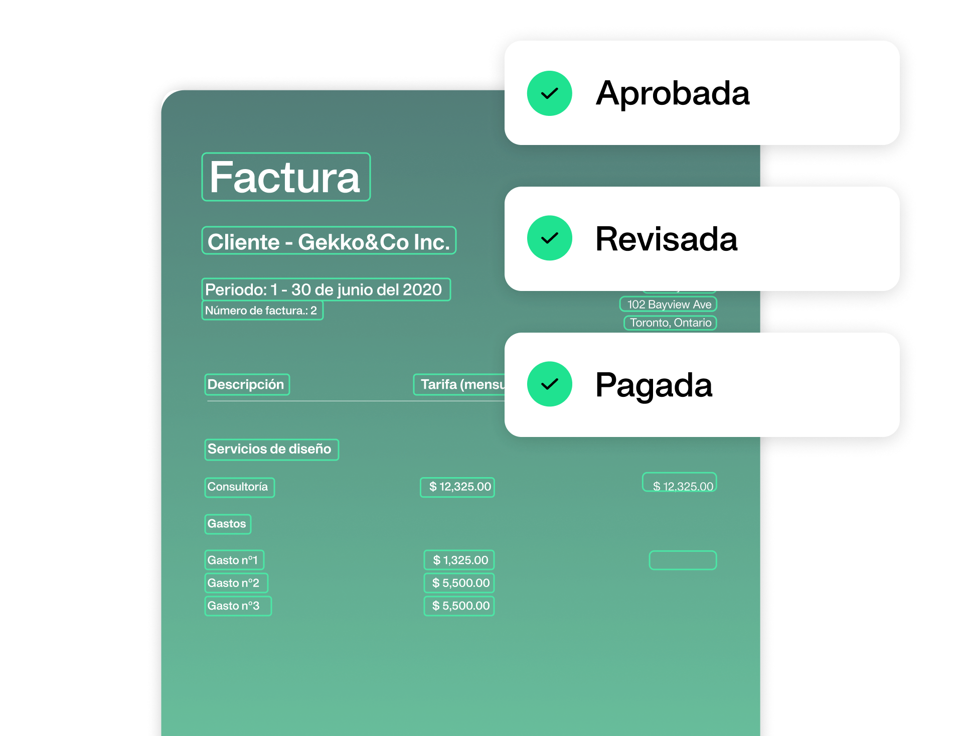 payhawk extrae datos de facturas