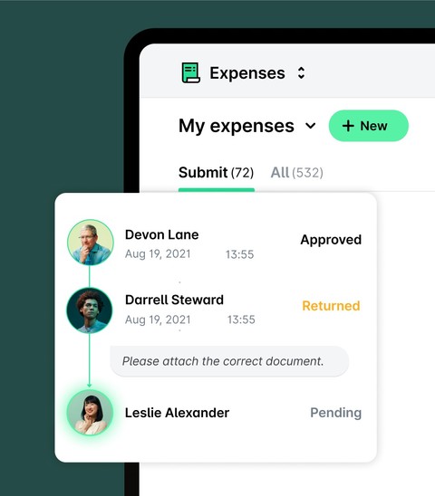 Payhawk expense management dashboard screenshot