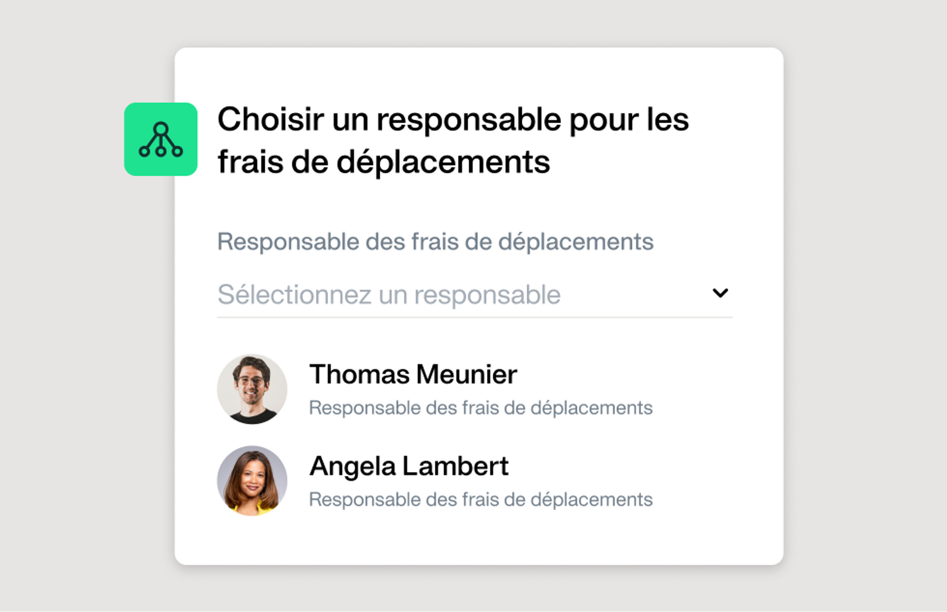 Illustration montrant à quel point il est facile de choisir un gestionnaire de frais de voyage.
