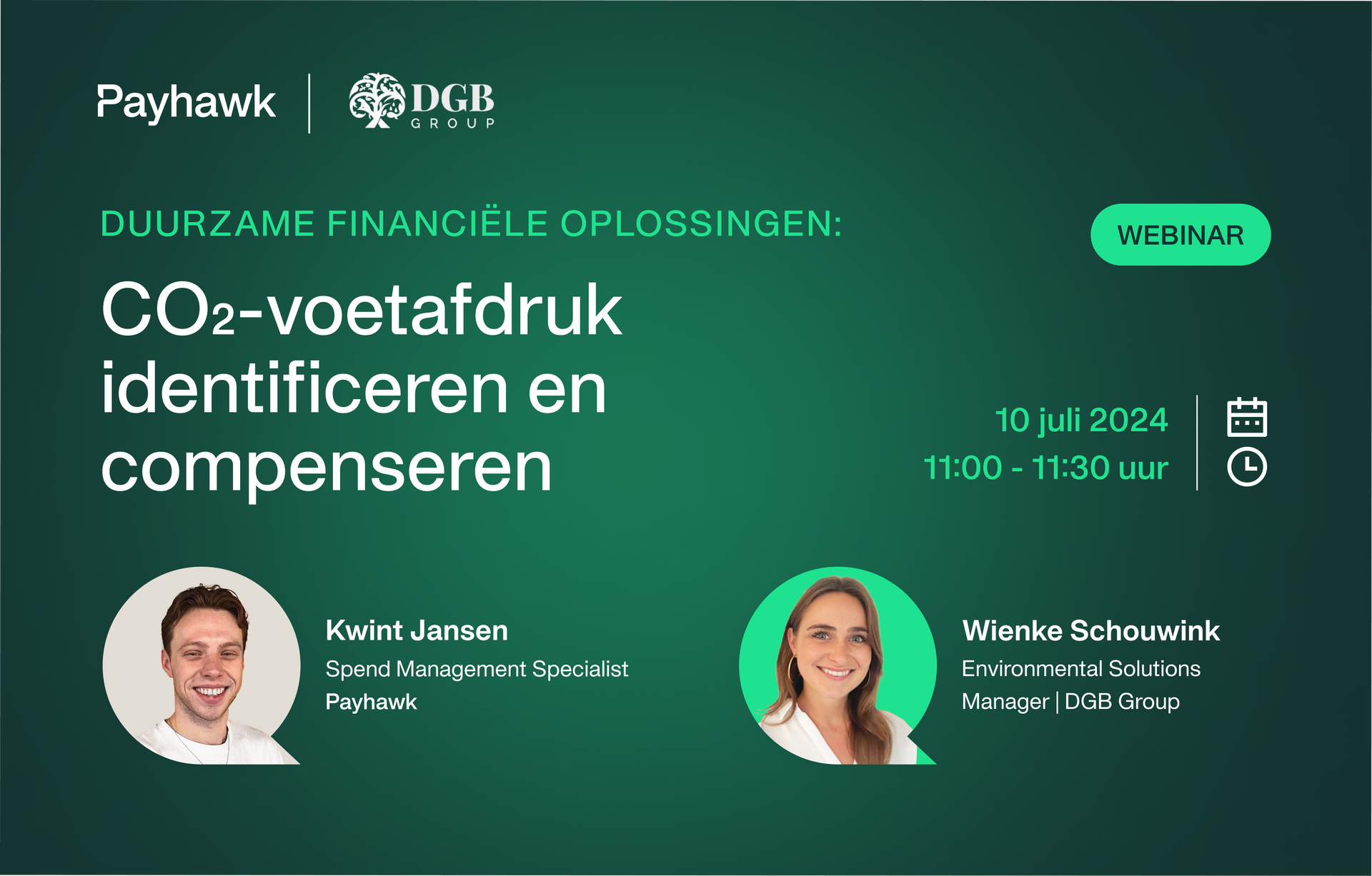 Webinar over duurzame oplossingen voor CO2-voetafdruk beheer met Payhawk