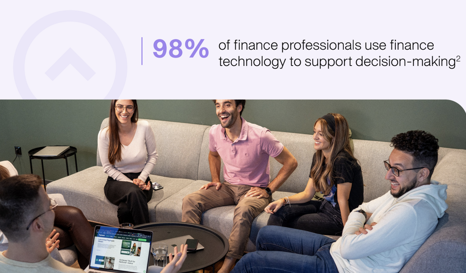 Image of a group on people part of the Finance Team - happy after achieving continuous close.