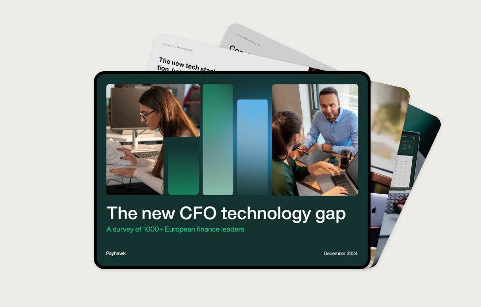 Image showing the cover of the report - The new CFO technology gap