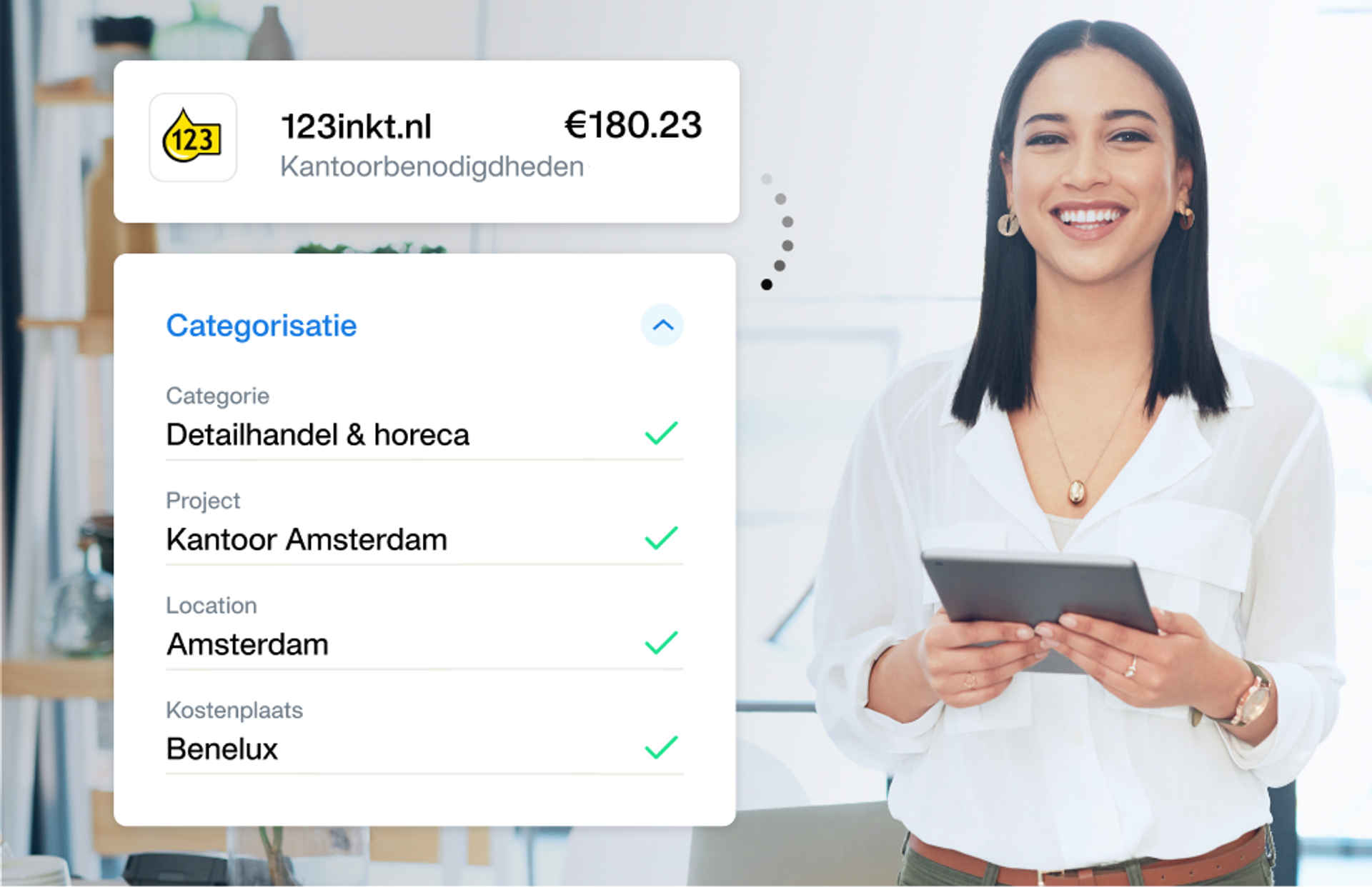 Afbeelding met geavanceerde zakelijke kaartcontroles voor uitgavenbeheer