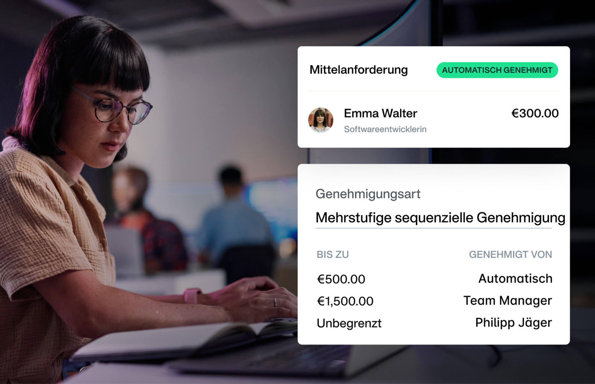 Erweiterte Kartenkontrollen für Softwareunternehmen