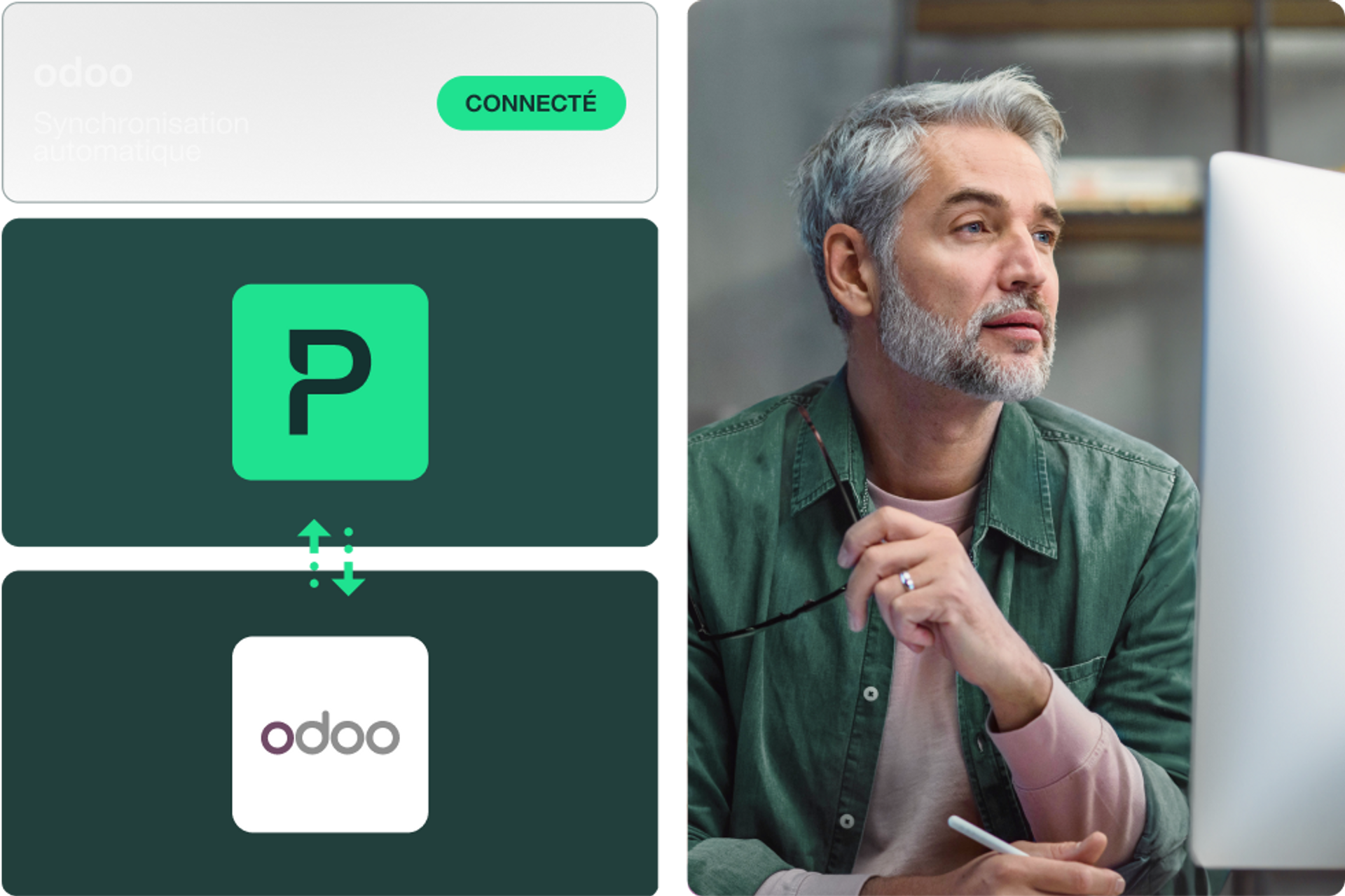 illustration de l'intégration entre Payhawk et Odoo