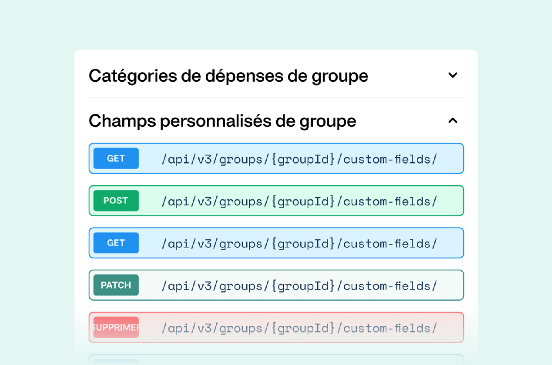 illustration des nouveaux points d'accès API pour la gestion multi-entités