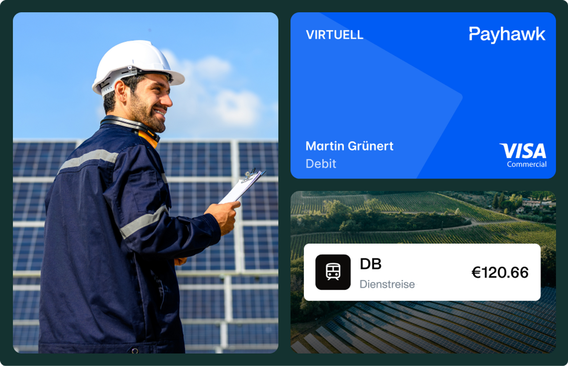 Bild eines Mitarbeitenden aus dem Bereich erneuerbare Energien bei einer Standortbegehung