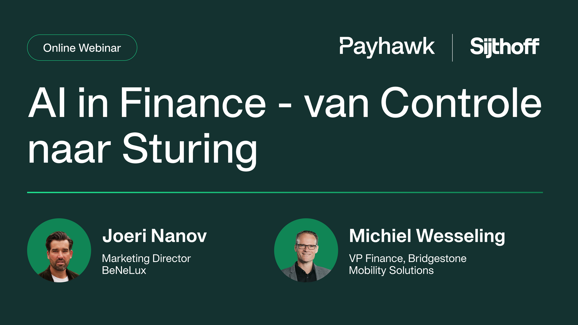 AI in Finance - van Controle naar Sturing